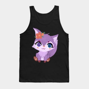 Purple fox in the forest Tank Top